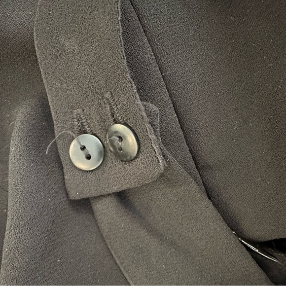 Black one  piece halter, belted, vintage jumpsuit SZ L - Picture 4 of 7